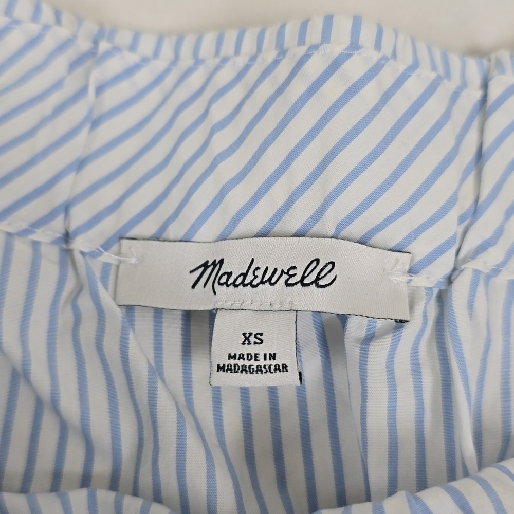Madewell Clean Off The Shoulder Top in Stripe - Picture 5 of 11